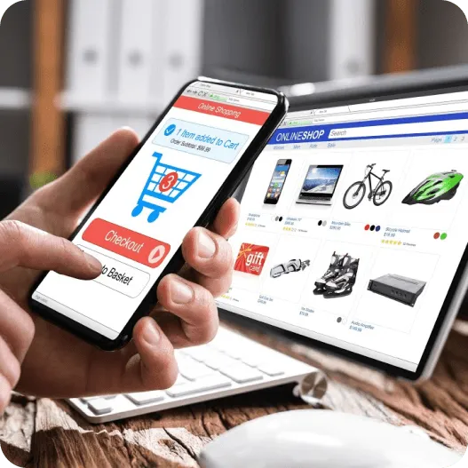 Optimized storefront elements in eCommerce layout
